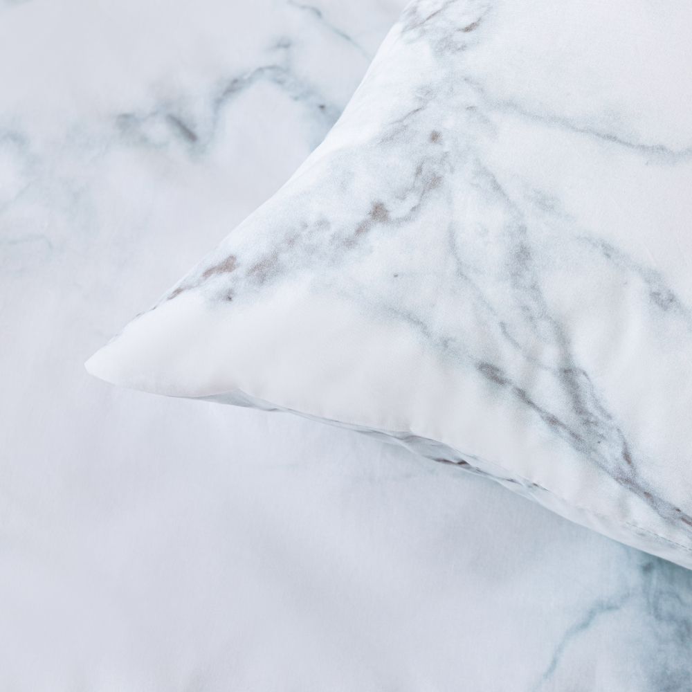 Pussilakanasetti „Marble“. Puuvilla pussilakanasetti, 160x200 cm