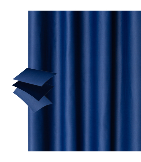 Naktinės užuolaidos „Navy blue“. Verhot