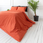 Pussilakanasetti „Orange rust“. Puuvilla pussilakanasetti, 140x200 cm, 160x200 cm, 200x200 cm