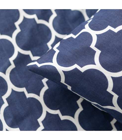 Pussilakanasetti „Morocco dark blue“. Puuvilla pussilakanasetti