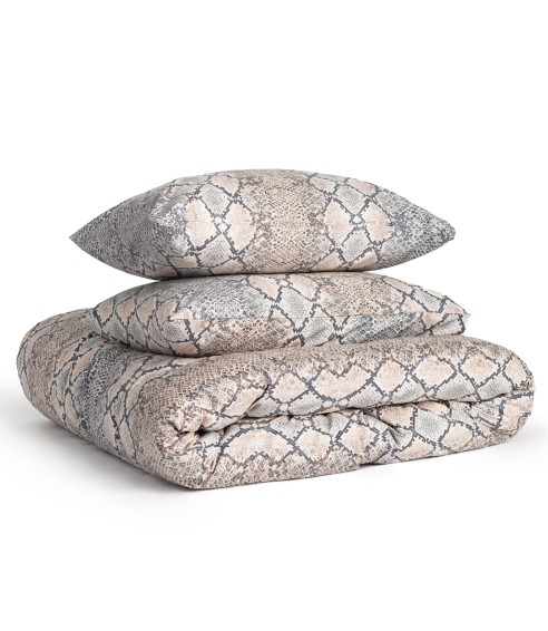 Pussilakanasetti „Snakeskin“. Puuvilla pussilakanasetti