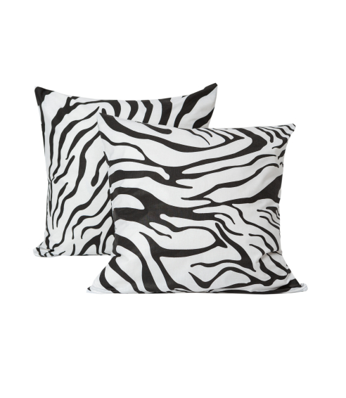 Dekoratyvinių pagalvėlių užvalkalai „Zebra“ 2 vnt.