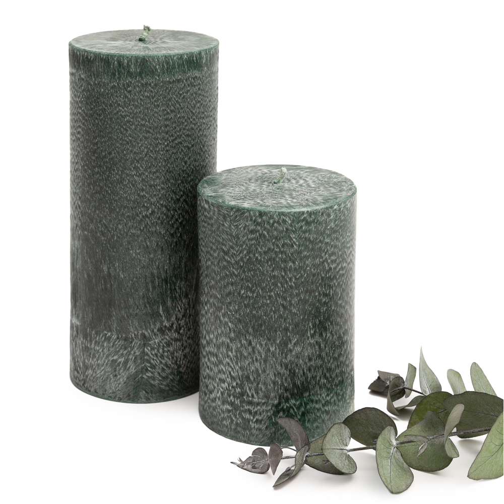 Käsintehty pyöreä kynttilä „Emerald“ . Kynttilät