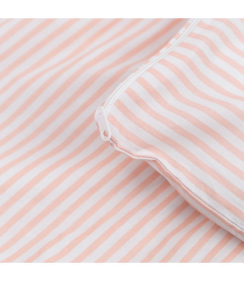 Pussilakanasetti „Rose stripes“. Puuvilla pussilakanasetti
