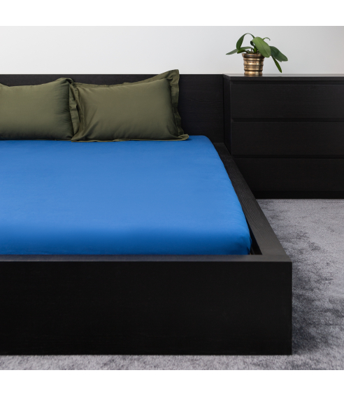 Muotoonommeltu lakana „Blue“. Muotoonommeltu lakana