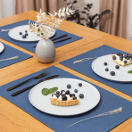 Stalo padėkliukai „Linen royal blue“ 4vnt.. Pellavaliinat, 30x45 cm