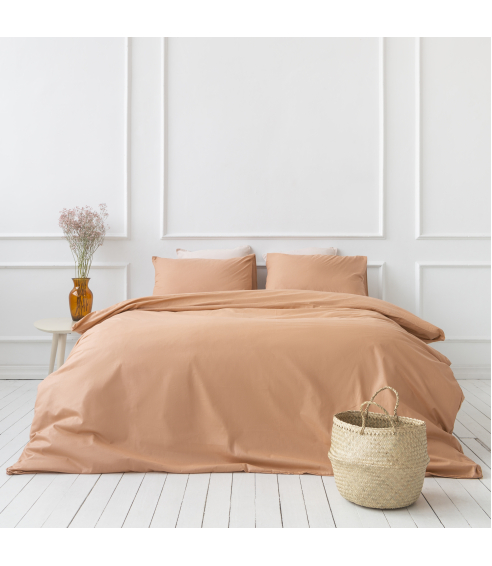 Pussilakanasetti „Classic orange“. Puuvilla pussilakanasetti