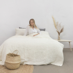 Pellava pussilakanasetti „Linen white“. Pellava pussilakanasetti, 140x200 cm, 200x200 cm, 200x220 cm, 220x240 cm