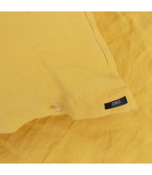 Pellava pussilakanasetti „Linen yellow“. Pellava pussilakanasetti