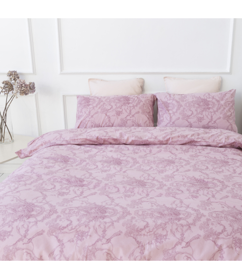 Pussilakanasetti „Toile de Jouy red“. Puuvilla pussilakanasetti