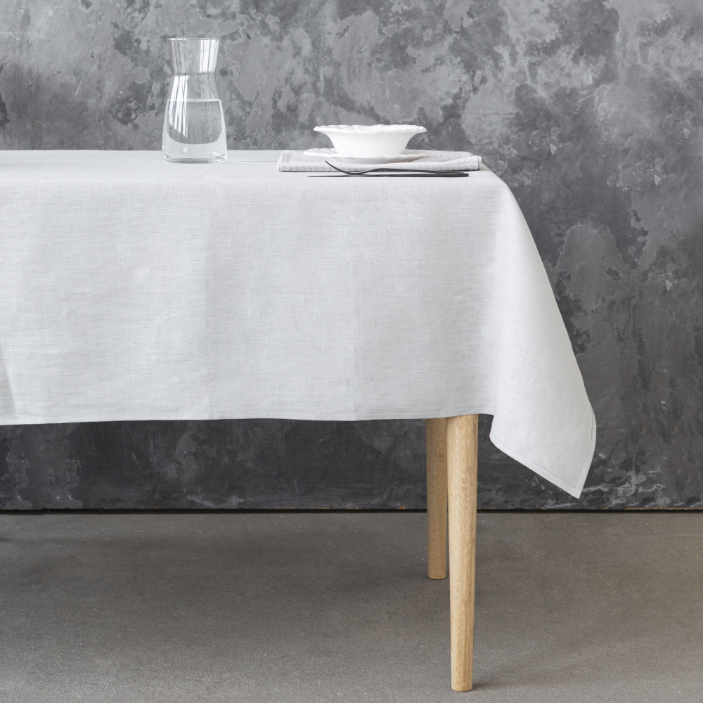 Pöytäliina „Linen grey“. Pellavapöytäliinat, 140x140 cm, 140x300 cm