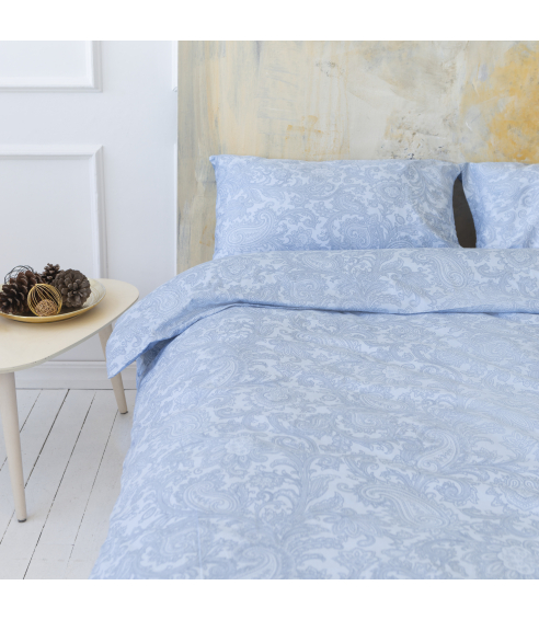 Premium satiinipussilakanasetti „Ocean“. Satiinipussilakanasetti