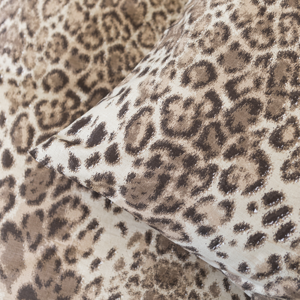 Pussilakanasetti „Leopard“. Puuvilla pussilakanasetti, 140x200 cm, 160x200 cm, 200x200 cm, 200x220 cm