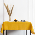 Pöytäliina „Linen yellow“. Pellavapöytäliinat, 140x140 cm, 140x300 cm
