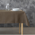 Pöytäliina „Linen brown“. Pellavapöytäliinat, 140x140 cm, 140x300 cm