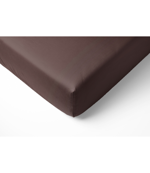 Satininė paklodė su guma „Chocolate“. Muotoonommeltu lakana