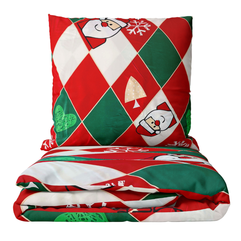 Joulu pussilakanasetti „Santa Claus“. Joulu pussilakanasetti, 140x200 cm, 150x200 cm, 160x200 cm, 180x200 cm, 200x200 cm, 200x220 cm