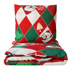 Joulu pussilakanasetti „Santa Claus“. Joulu pussilakanasetti, 140x200 cm, 150x200 cm, 160x200 cm, 180x200 cm, 200x200 cm, 200x220 cm