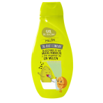 Suihkugeeli „Shower Gel The Fruit Company Naranja un Melon“. The fruit company -suihkugeelin pakkaus melonintuoksuisena
