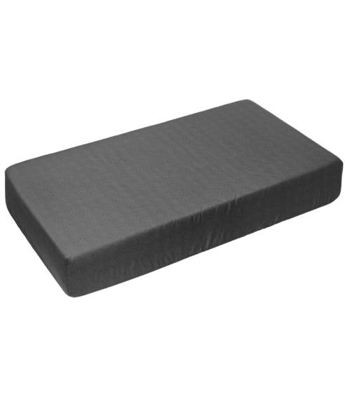 Muotoonommeltu froteelakana „Dark grey terry sheet“. Muotoonommeltu lakana 90x200