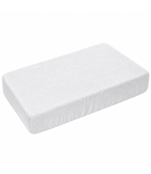 Muotoonommeltu froteelakana „White frote“. Muotoonommeltu lakana 90x200