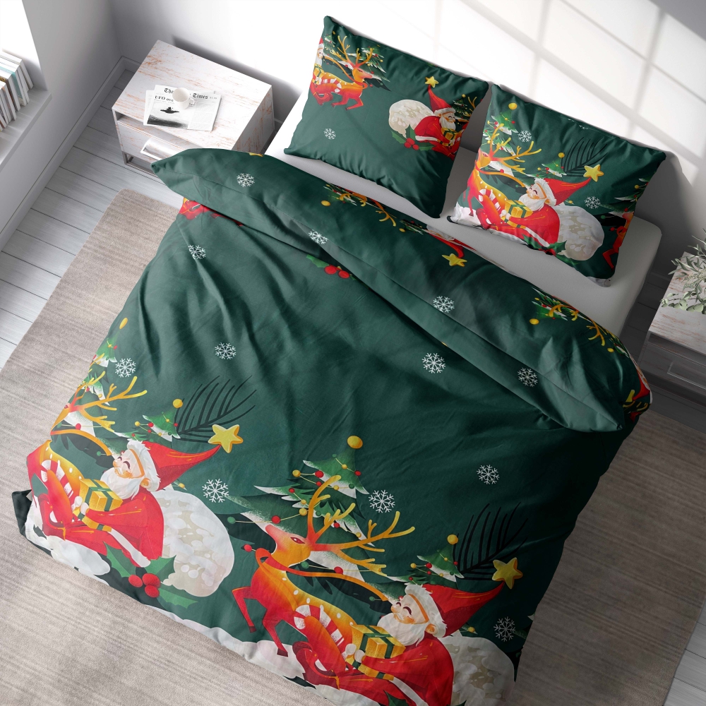 Pussilakanasetti „Christmas Tree“. Pussilakanasetti 140x200, 140x200 cm, 200x200 cm, 200x220 cm