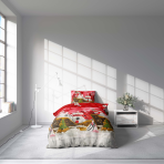 Joulu pussilakanasetti „Snowman“. Pussilakanasetti 140x200, 140x200 cm