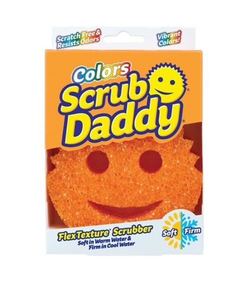 Puhdistussieni „Scrub Daddy Colors Orange“. Puhdistussieni