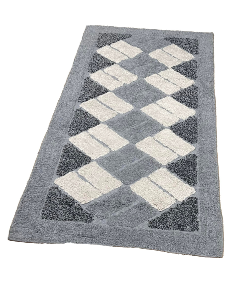 Matto „Grey Diamond Mosaic Rug“