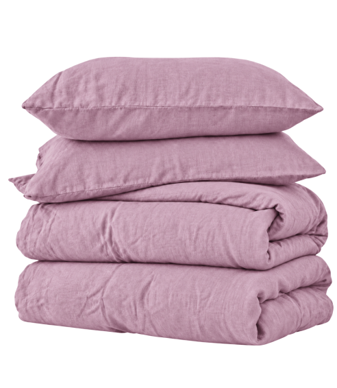 Pellava pussilakanasetti „Linen Blushfade“. Pellava pussilakanasetti