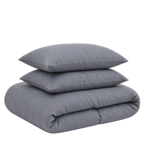 Pellava pussilakanasetti „Linen Grey oasis“. Pellava pussilakanasetti