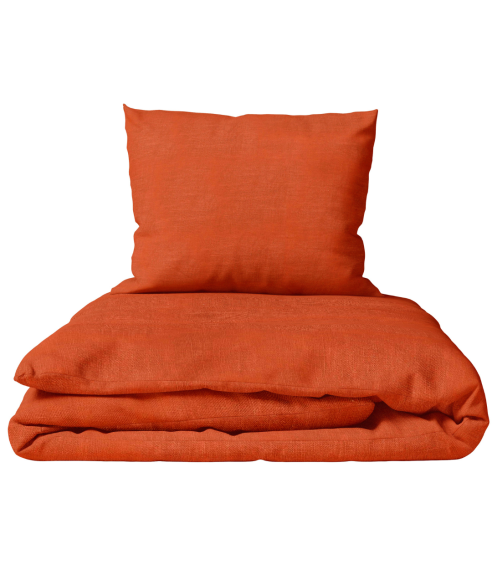Pellava pussilakanasetti „Linen Orange“. Pellava pussilakanasetti