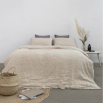 Linane voodipesu „Linen sepia“. Pellava pussilakanasetti, 140x200 cm, 150x200 cm, 160x200 cm, 180x200 cm, 200x200 cm, 200x220 cm, 220x240 cm