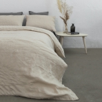 Linane voodipesu „Linen sepia“. Pellava pussilakanasetti, 140x200 cm, 150x200 cm, 160x200 cm, 180x200 cm, 200x200 cm, 200x220 cm, 220x240 cm