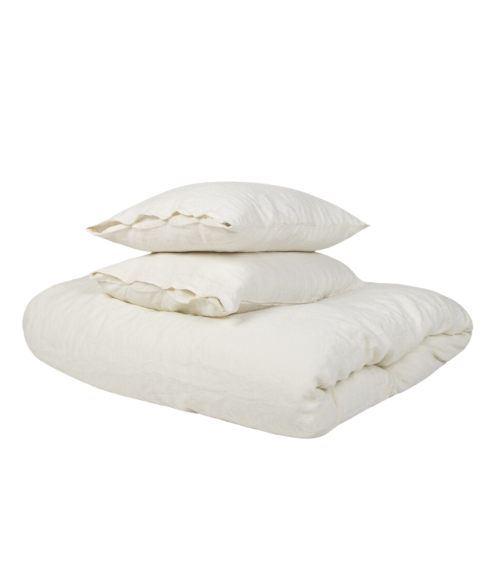 Pellava pussilakanasetti „Linen white“. Pellava pussilakanasetti