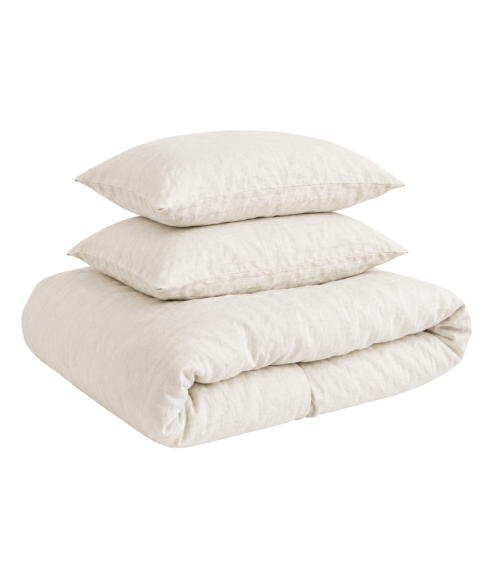 Pellava pussilakanasetti „Linen white“. Pellava pussilakanasetti