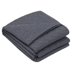 Päiväpeite „Bedspread Graphite”. Viltit, 210x240 cm. Tummanharmaa päiväpeite hienolla geometrisella tikkauskuviolla Päiväpeite „Bedspread Graphite”. Viltit, 210x240 cm. Tummanharmaa päiväpeite hienolla geometrisella tikkauskuviolla