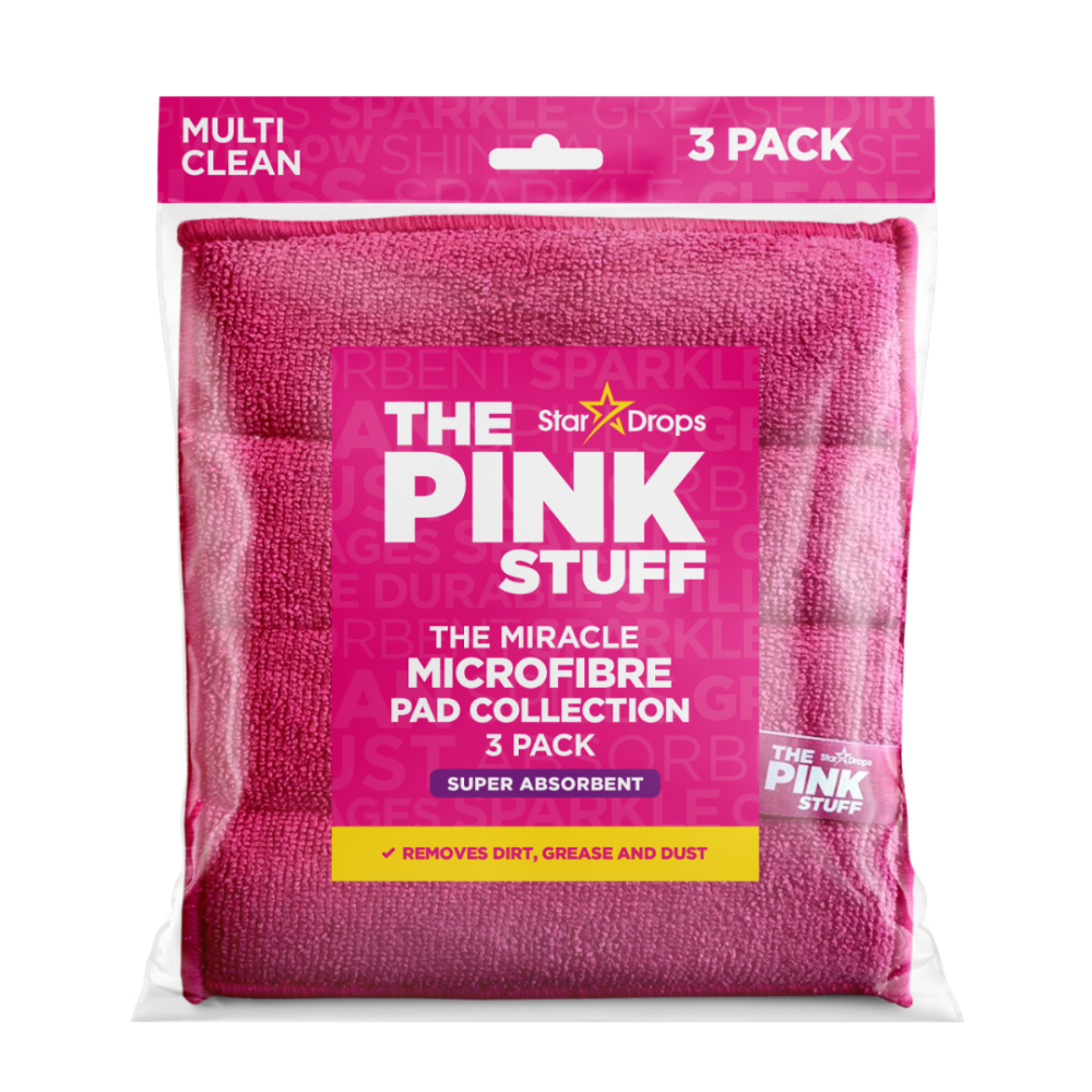 Mikrokuituliina „Pink stuff microfibre“. Pyyhkeet, 30x30 cm
