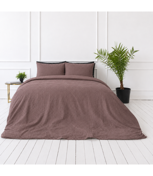 Musliini pussilakanasetti „Brown muslin“. Pussilakanasetti 200x200