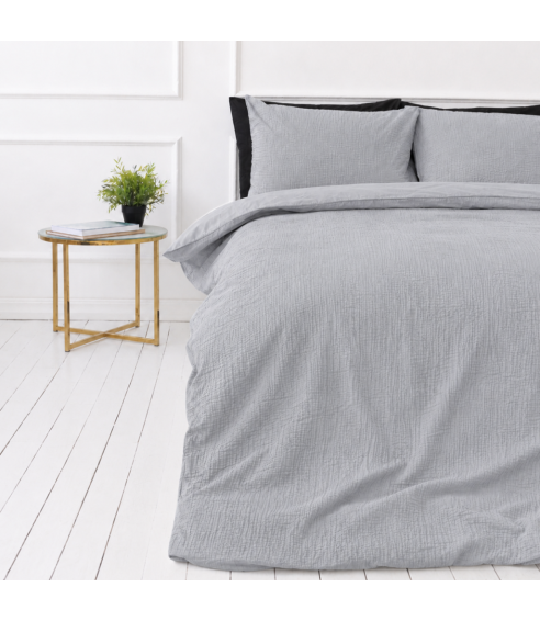 Musliini pussilakanasetti „Grey muslin“. Pussilakanasetti 200x200