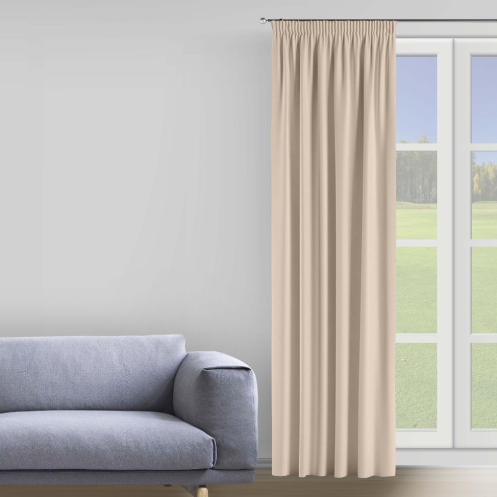 Naktinės užuolaidos „Beige Curtain“. Verhot, 150x275 cm
