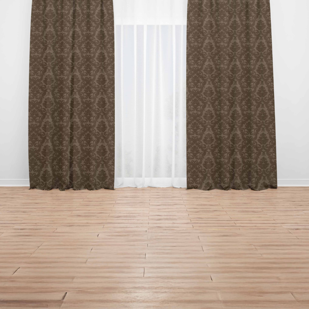 Pimennysverhot „Green baroque curtain“. Verhot, 140x250 cm
