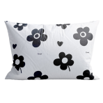 Pagalvės užvalkalas „Black flowers“