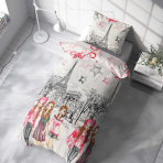Tyynyliina „Eiffel red“ 