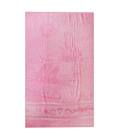 Paplūdimio rankšluostis „Pink dolphin“. Pyyhkeet