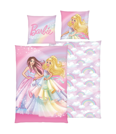 Pussilakanasetti „Barbie“. Lasten pussilakanasetti