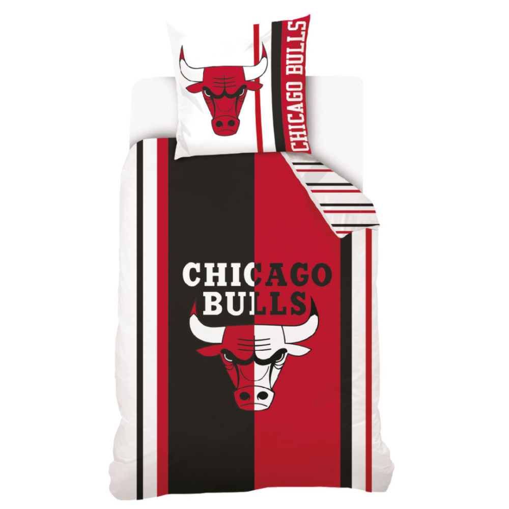 Lasten pussilakanasetti „Chicago Bulls“. Lasten pussilakanasetti, 140x200 cm