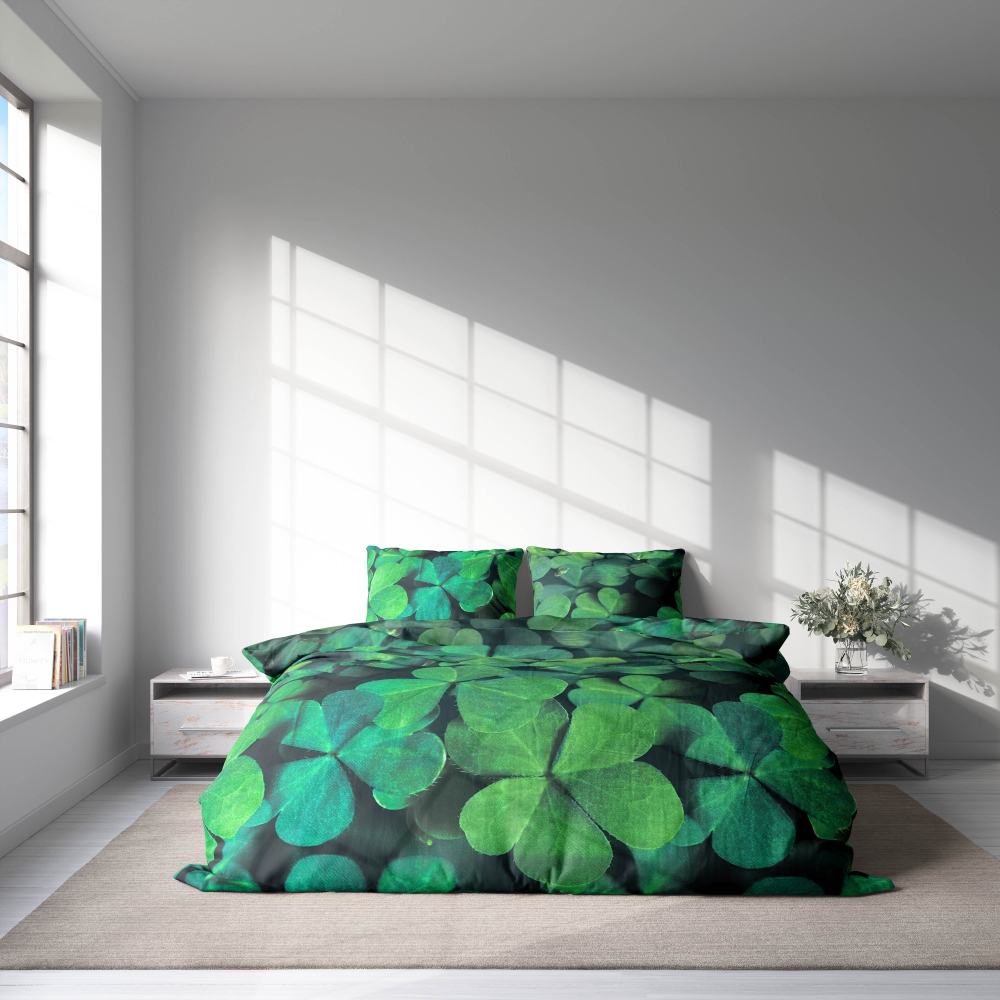 Pussilakanasetti „Clover“. Pussilakanasetti 140x200, 140x200 cm, 180x200 cm