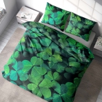 Pussilakanasetti „Clover“. Pussilakanasetti 140x200, 140x200 cm, 180x200 cm