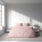 Pussilakanasetti „Crystal pink“. Hotelli pussilakanasetti, 140x200 cm, 200x200 cm, 200x220 cm